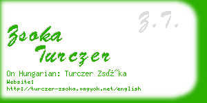 zsoka turczer business card
